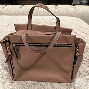 Tan Just fab bag